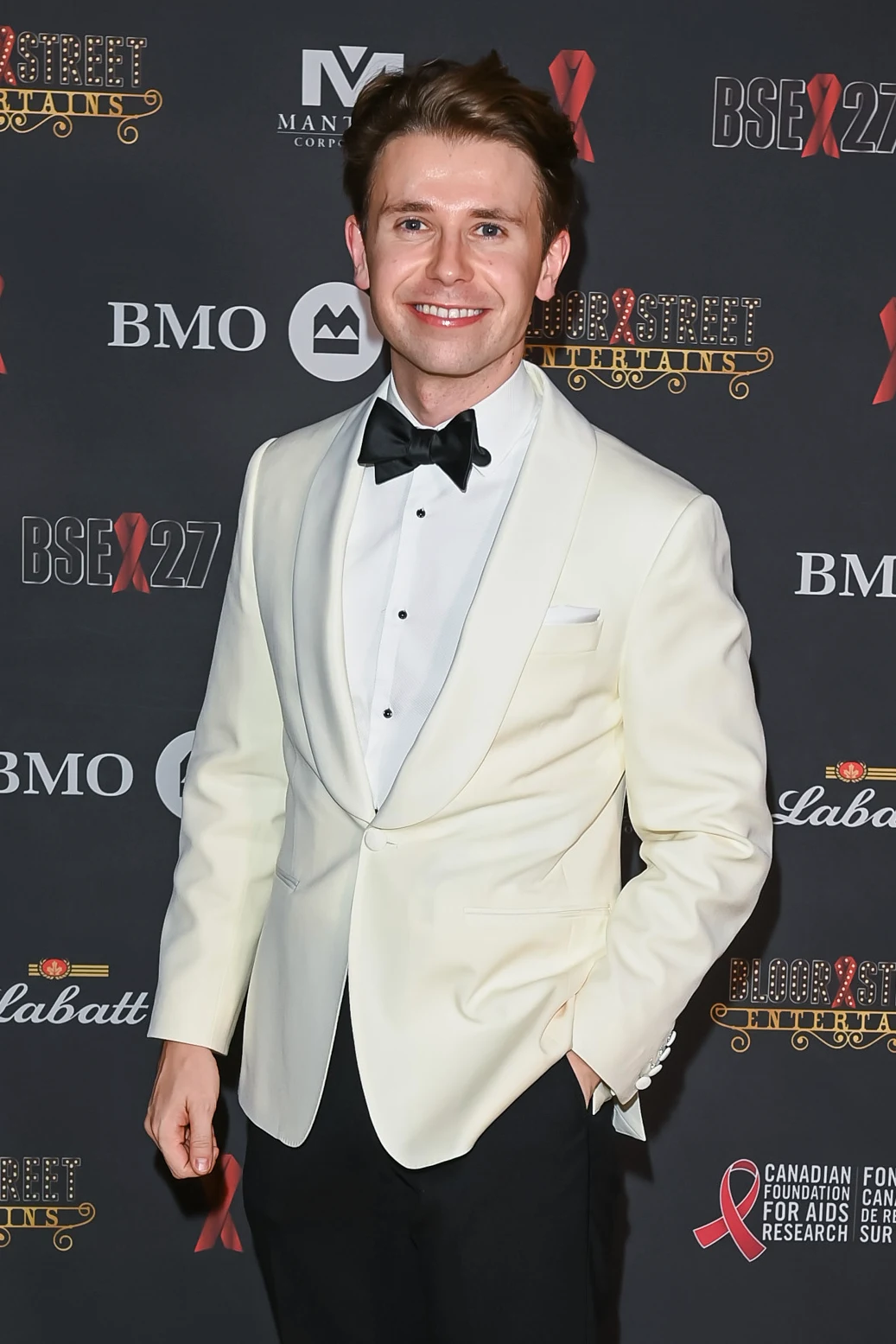Dale McDermott on the red carpet at Bloor Street Entertains, a fundraiser for CANFAR