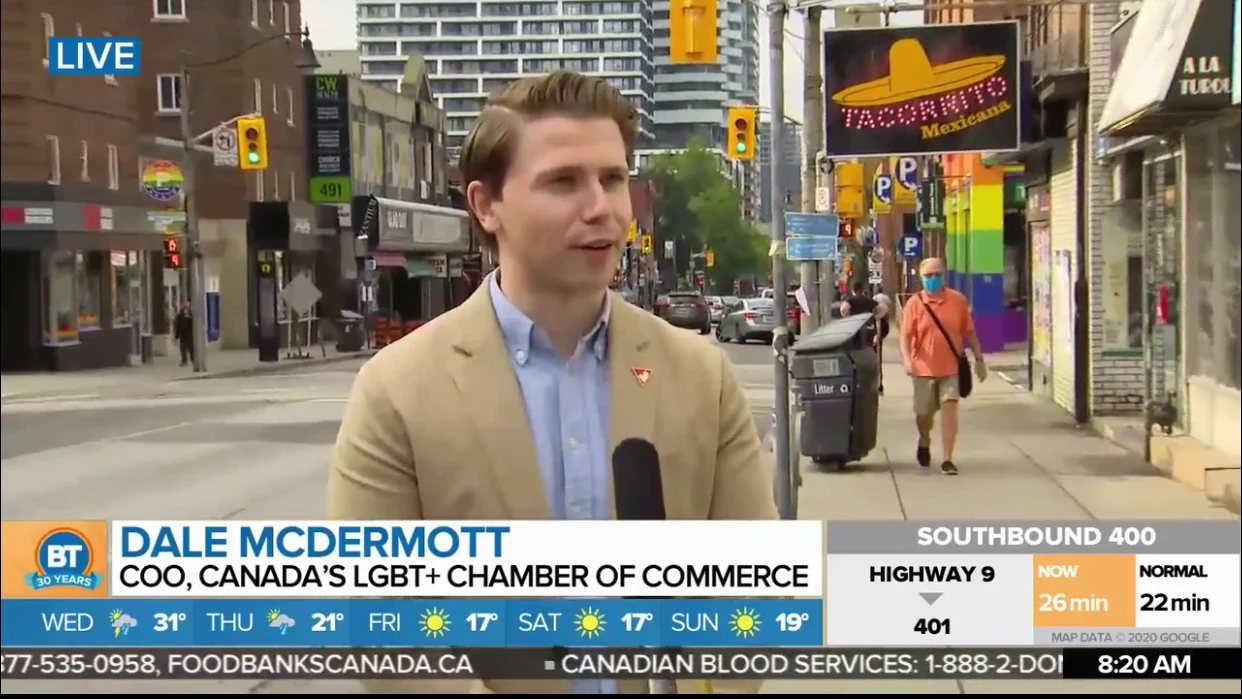 Dale McDermott appearing on Breakfast Television on Citytv