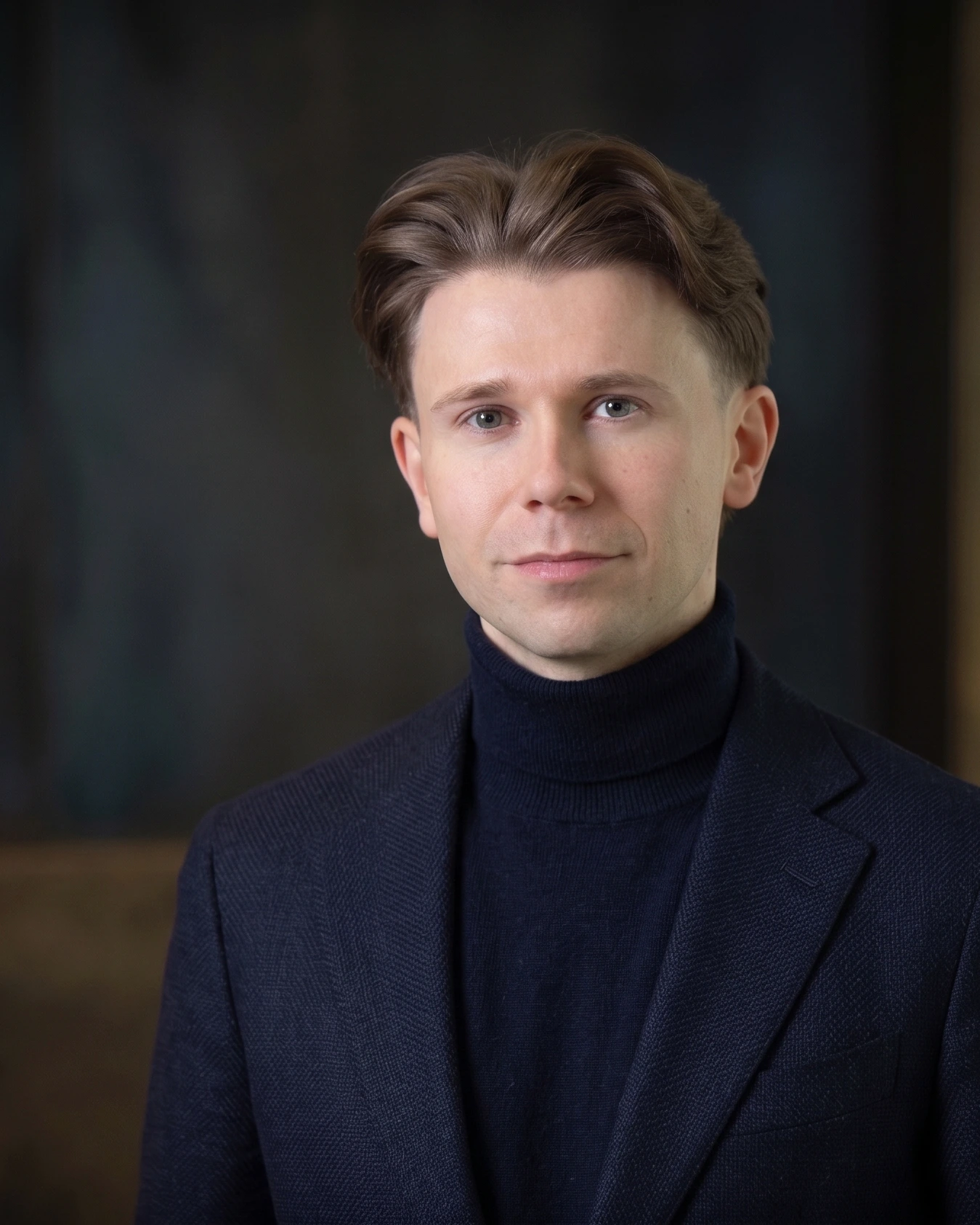 Dale McDermott, strategic advisor, in a dark turtleneck and blazer