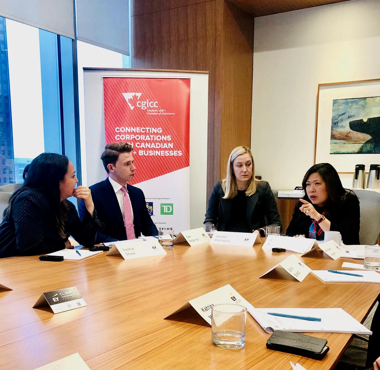 Dale McDermott at a roundtable with Mary Ng, Canadian Minister of Small Business and Export Promotion