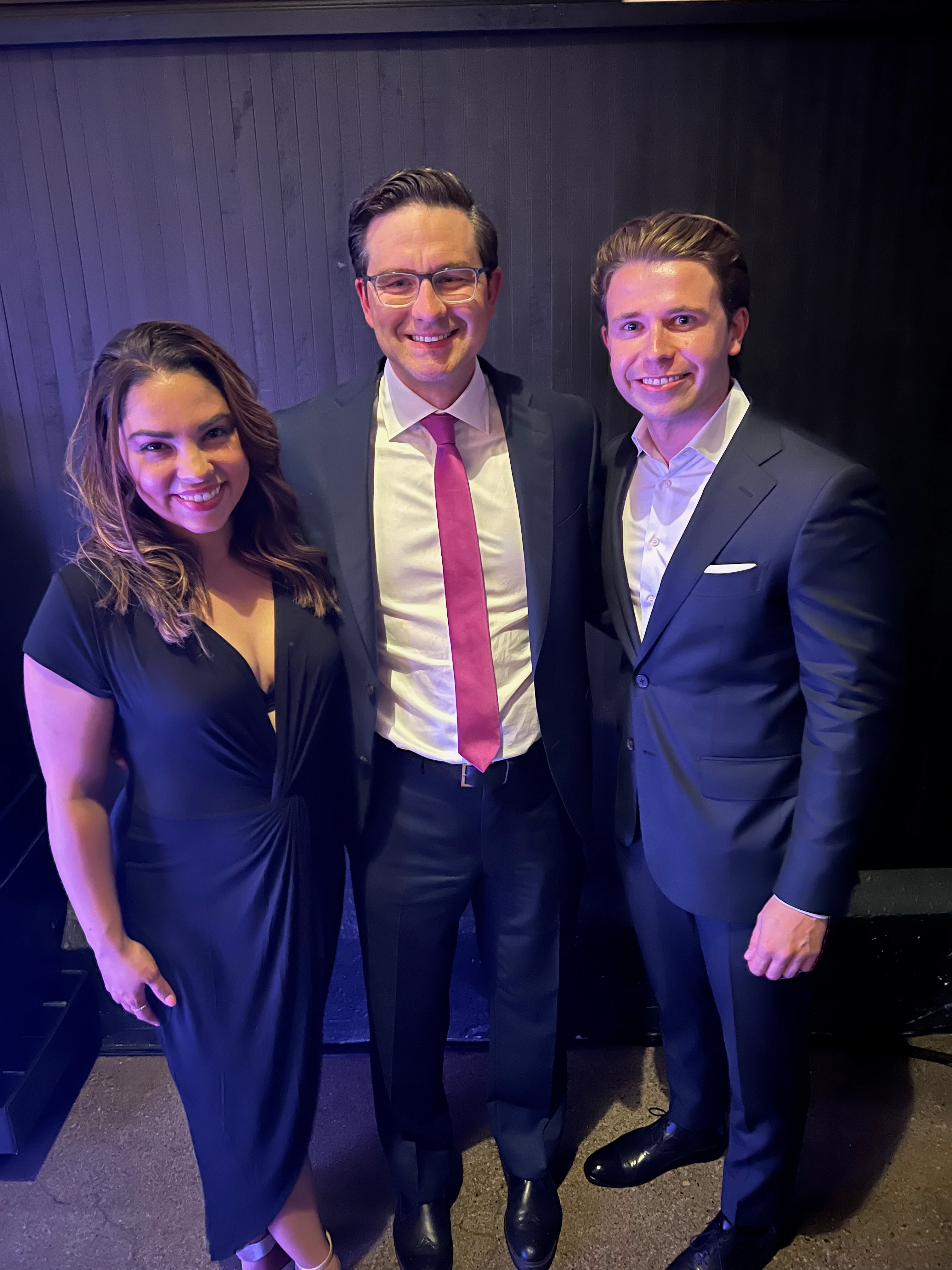 Dale McDermott with Pierre Poilievre, Leader of the Conservative Party of Canada, and Anaida Poilievre